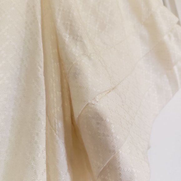 B.O.G Collective blouse size Medium ruffle sleeve boho cream tie back new - Picture 5 of 11